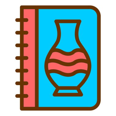 Tek izole edilmiş simgenin vektör illüstrasyonu 