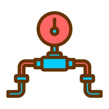 Su pompası simgesinin vektör illüstrasyonu