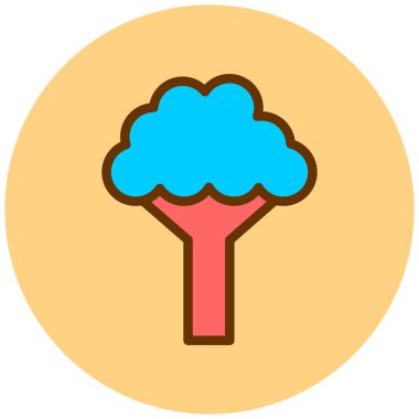 Ağaç. Web simgesi basit illüstrasyon