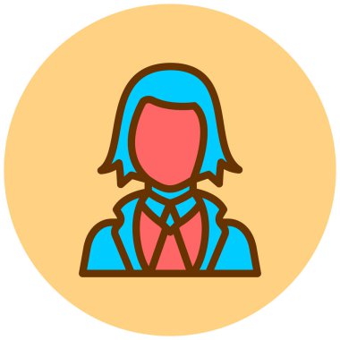 avatar. Web simgesi basit illüstrasyon