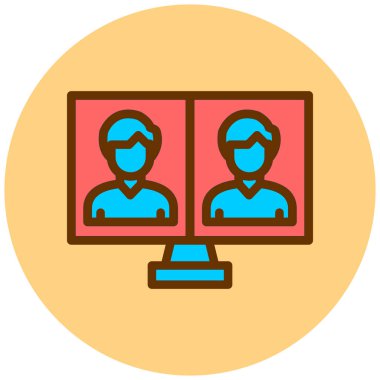 kullanıcı. Web simgesi basit illüstrasyon