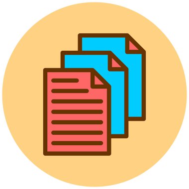 dosya biçimi simgesi, vektör illüstrasyonu