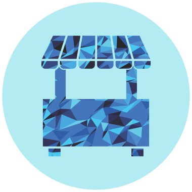 Dükkan. Web simgesi basit illüstrasyon