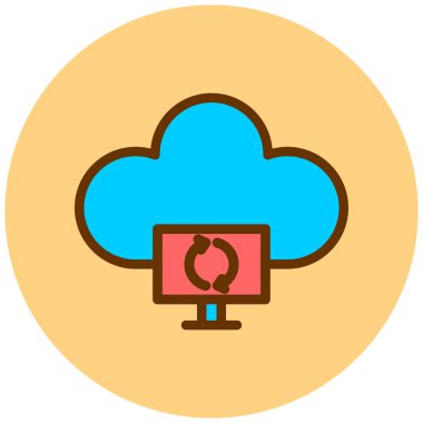 Bulut hesaplama. Web simgesi