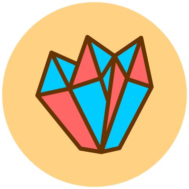 Elmas. Web simgesi basit illüstrasyon