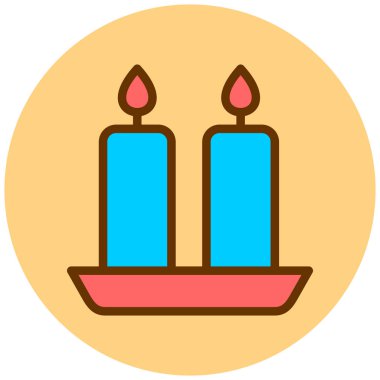 Mumlar. Web simgesi basit tasarım