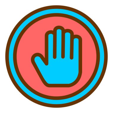 el simgesi vektör illüstrasyonu