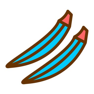 Muz ikonu. web tasarımı için taze sebze çizimi çizimi