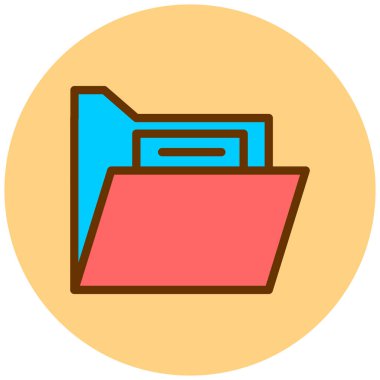 Dosya. Web simgesi basit illüstrasyon