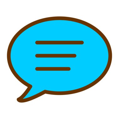 Sohbet kabarcığı vektör illüstrasyonu