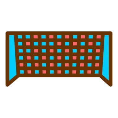 Tenis Kortu simge vektör çizim