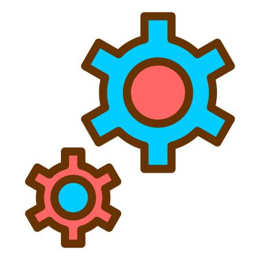 Ayar web simge vektör çizim 