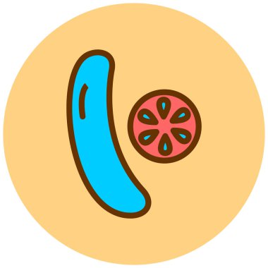 pizza. Web simgesi basit illüstrasyon