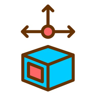 Seo ve teknoloji simgesinin vektör illüstrasyonu