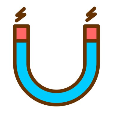 Mıknatıs Web simgesi basit illüstrasyon