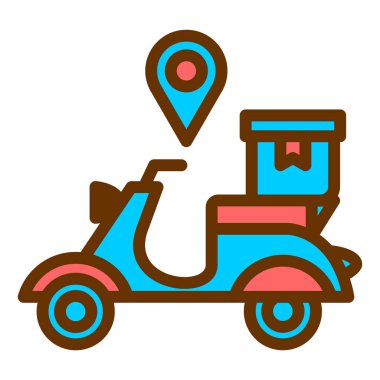 Mobilet. Web simgesi basit illüstrasyon