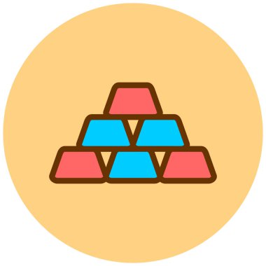 iş ve finans düz vektör simgesi