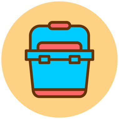 Çanta. Web simgesi basit illüstrasyon