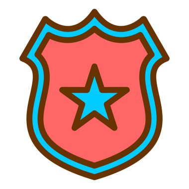 kalkan ikon vektör illüstrasyonu