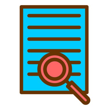 Arama simgesi vektör illüstrasyonu