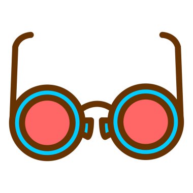 Güneş gözlüğü. Web simgesi basit tasarım