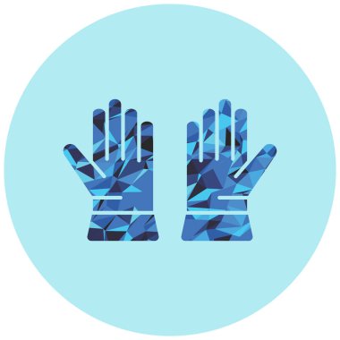 Bir eldiven simgesinin vektör çizimi