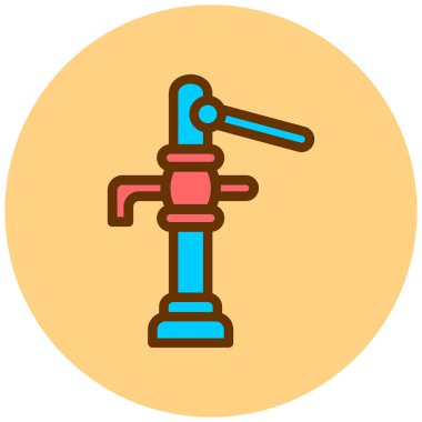 Bir boru simgesinin vektör illüstrasyonu