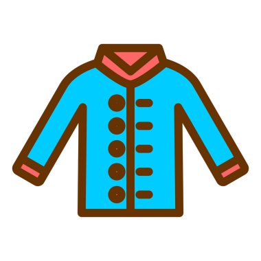 Ceket simge vektör çizim