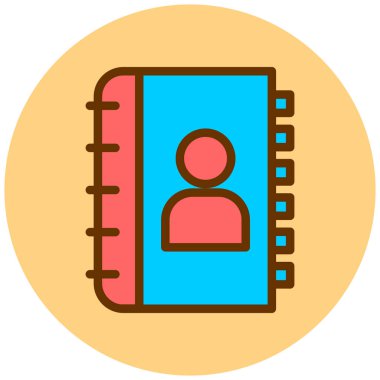 Not defteri. Web simgesi basit illüstrasyon