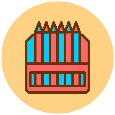 Okul. Web simgesi vektör illüstrasyonu