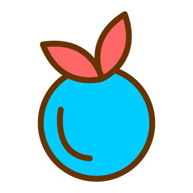 meyve simgesinin vektör illüstrasyonu