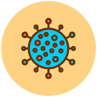Virüs. Web simgesi vektör illüstrasyonu
