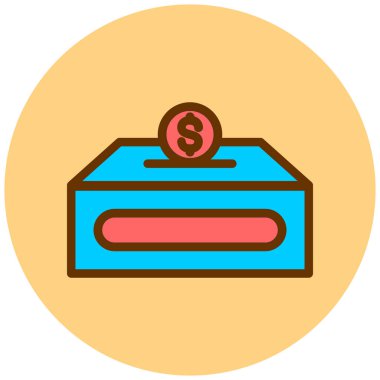 Para için. Web simgesi basit tasarım