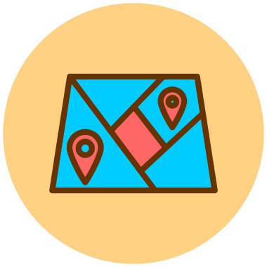 Harita iğnesi. Web simgesi