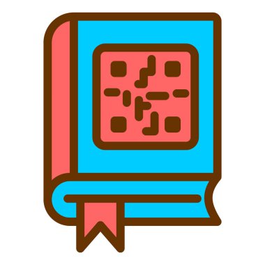 Kitap. Web simgesi basit illüstrasyon