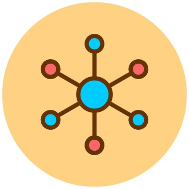 şebeke. Web simgesi basit illüstrasyon