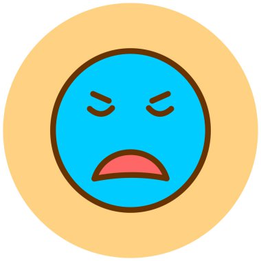 Üzgün surat. Web simgesi