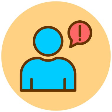 kullanıcı. Web simgesi basit illüstrasyon