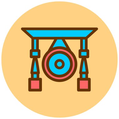 fitness ve jimnastik vektörü simgesi