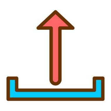 Ok 'u yükle. Basit illüstrasyon