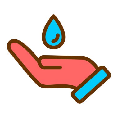 Su damlası. vektör illüstrasyonu