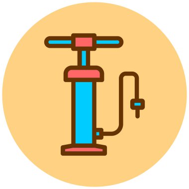 Bir bisiklet simgesinin vektör illüstrasyonu