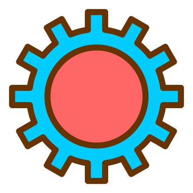 Teçhizat Web simgesi basit illüstrasyon