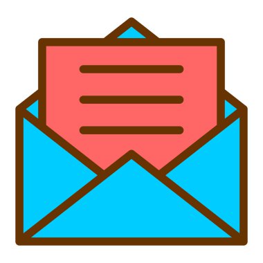 Zarf. Web simgesi basit illüstrasyon