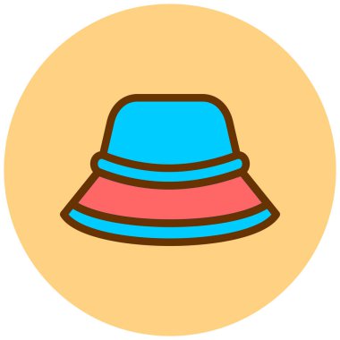 Şapka. Web simgesi basit illüstrasyon