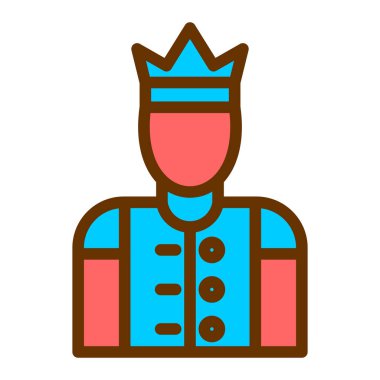 Ortaçağ şövalye ikonu vektör çizimi