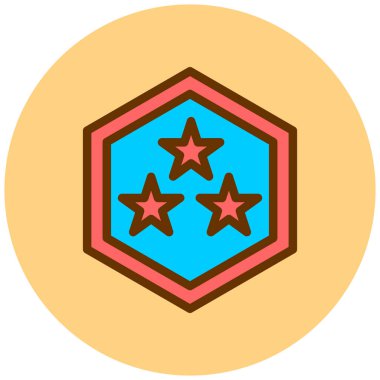 Madalya. Web simgesi vektör illüstrasyonu