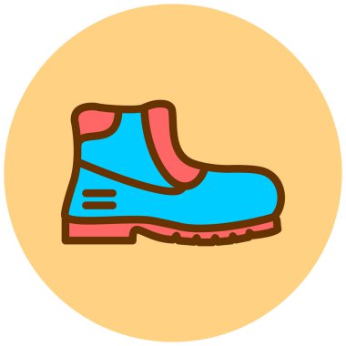 Ayakkabı. Web simgesi basit illüstrasyon