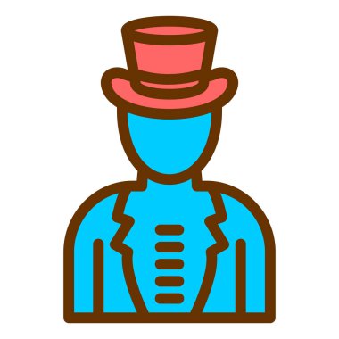 Kovboy. Web simgesi basit illüstrasyon