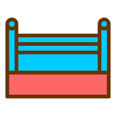 Yedek kulübesi Web simgesi basit illüstrasyon